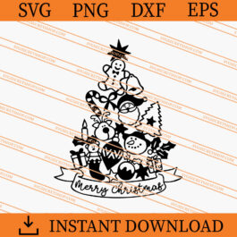 Christmas Tree SVG, Christmas SVG, Santa Christmas SVG