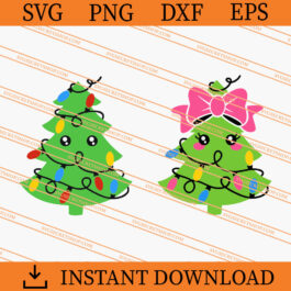 Christmas Tree With Lights SVG, Christmas Tree SVG, Christmas SVG