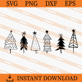 Christmas Trees SVG, Christmas SVG, Merry Christmas SVG