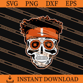 Justin Fields Sugar Skull Halloween SVG, Skull Halloween SVG