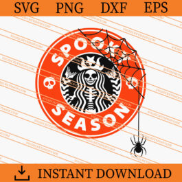 Spooky Season Coffee SVG, Spooky Halloween SVG, Coffee SVG