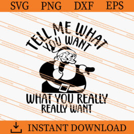 Tell Me What You Want What You Really Really Want SVG