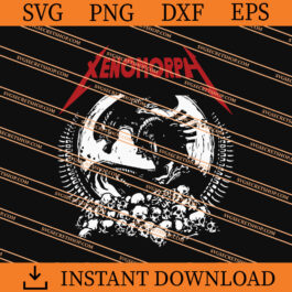 Xenomorph Death Metal SVG, Alien Xenomorph SVG PNG DXF EPS