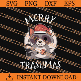 Merry Trashmas SVG, Raccoon SVG, Animal SVG
