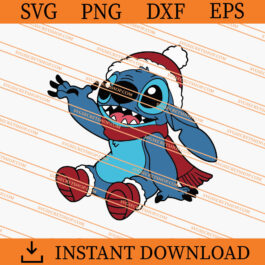 Christmas Stitch SVG, Stitch SVG, Christmas SVG, Disney SVG