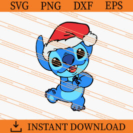 Christmas Stitch Santa Hat SVG