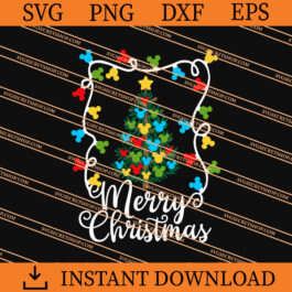 Christmas mickey tree SVG