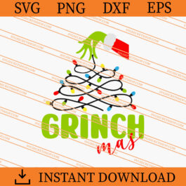 Grinch Hand Holding Christmas Light SVG, Grinch SVG