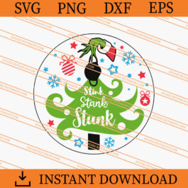 Grinch Hand Holding face mask Christmas tree SVG