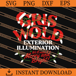 Griswold exterior illumination we Will make it merry and bright SVG