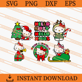 Hello Kitty Christmas SVG, Hello Kitty SVG, Christmas SVG