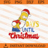 Homer Simpson Christmas Butt SVG