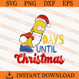 Homer Simpson Christmas Butt SVG, Simpson SVG, Christmas SVG