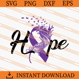 Hope Awareness Ribbon SVG