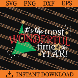 It Is the most wonderful time of the year christmas tree SVG