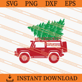 Jeep christmas tree SVG