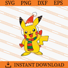 Pikachu Christmas SVG, Pikachu SVG, Christmas SVG, Funny SVG