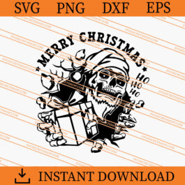 Santa Skull SVG, Skull SVG, Santa Christmas SVG, Christmas SVG