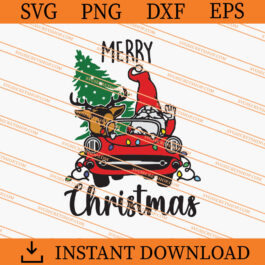 Santa And Reindeer Christmas Tree SVG, Santa And Reindeer SVG