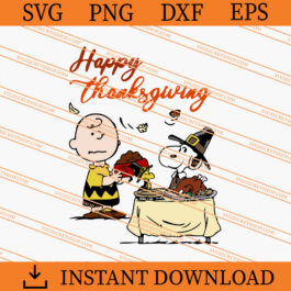 Snoopy Peanuts Thanks Giving SVG