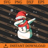 Snowman dabbing SVG
