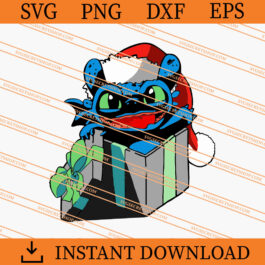 Toothless Christmas Gift Box SVG