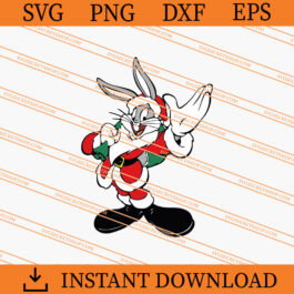 Bugs Bunny Santa SVG, Bugs Bunny SVG, Christmas SVG