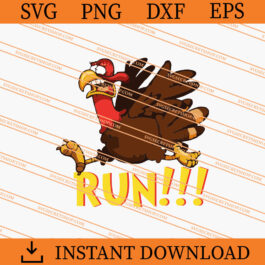 Turkey Running Thanksgiving SVG, Turkey SVG, Animal SVG