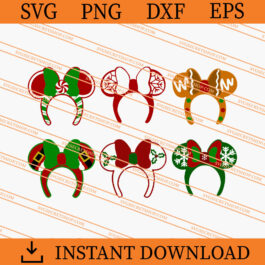 Minnie bow christmas SVG