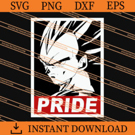 Pride Vegeta SVG, Dragon Ball SVG, Cartoon SVG, Anime SVG
