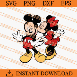 Mickey And Minnie Valentine SVG