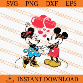 Mickey and Minnie Valentines Day SVG