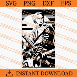 Roronoa Zoro SVG, Zoro SVG, One Piece SVG, Cartoon SVG