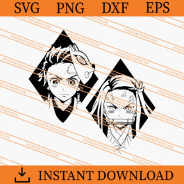 Tanjiro And Nezuko SVG, Demon Slayer SVG, Anime SVG