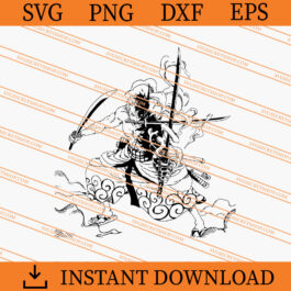 Zoro Three Sword Style SVG, One Piece SVG, Cartoon SVG
