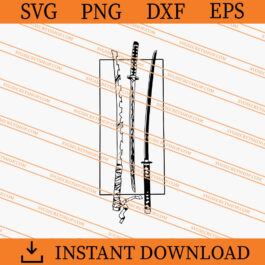 Demon Slayer Sword SVG, Demon Slayer SVG, Anime SVG