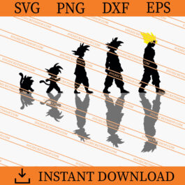 Goku Evolution SVG, Son Goku SVG, Cartoon SVG, Goku SVG
