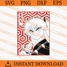Inuyasha SVG, Manga SVG, Cartoon SVG, Anime SVG