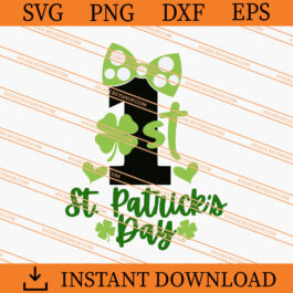 1st St Patricks Day Girl SVG