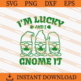 I'm Lucky And I Gnome It SVG, Gnome SVG, Lucky SVG