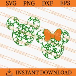 Mickey And Minnie Shamrock SVG