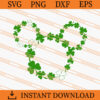 Mickey Shamrock SVG, Mickey SVG, Disney SVG, Shamrock SVG 2 Mickey Shamrock SVG