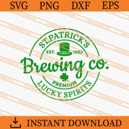 St. Patrick's Brewing Co. Lucky Spirits SVG, Lucky SVG