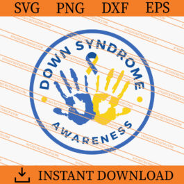 Down Syndrome Awareness SVG, Cancer And Downday SVG