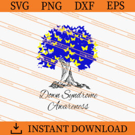 Down Syndrome Awareness Tree SVG, Down Syndrome Awareness SVG