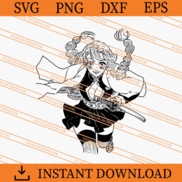 Kanroji Mitsuri Demon Slayer SVG, Demon Slayer SVG