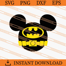 Mickey Batman SVG, Mickey SVG, Batman SVG, Disney SVG