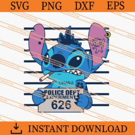 Stitch Bad Guy SVG, Stitch SVG, Disney SVG, Bad Guy SVG