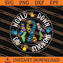 World Down Syndrome Day Awareness Socks SVG, Cancer SVG