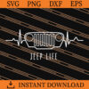 Jeep Heartbeat SVG, Heartbeat SVG, Jeep SVG, Car SVG 2 Jeep Heartbeat SVG